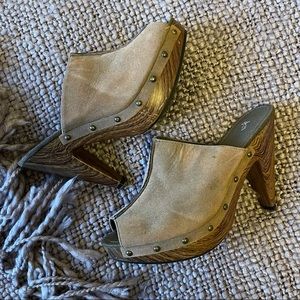 NEW Tan Mules